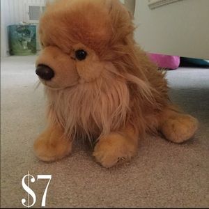 Pomeranian dog stuffed animal